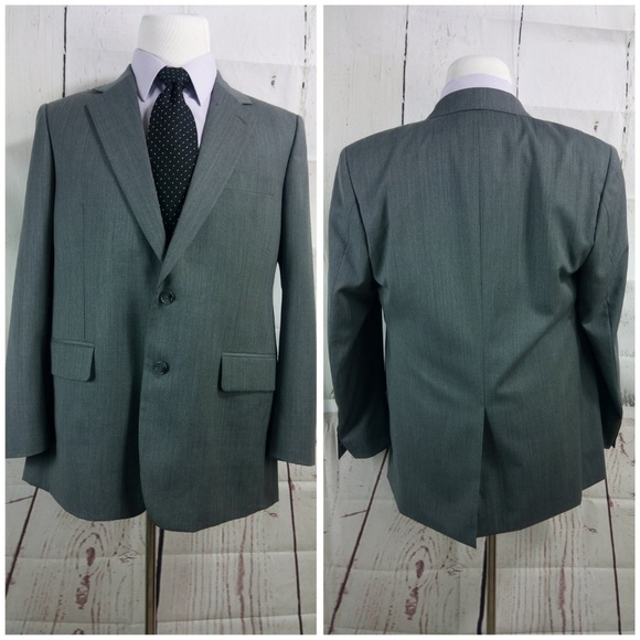 Sam's Tailor 42R Gray Surgeon Cuff Suit Blazer Spo - Picture 6 of 8